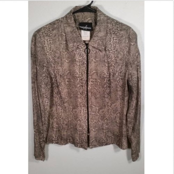 Positive Attitude Jackets & Blazers - Positive Attitude Jacket 10 zip up Snake pattern